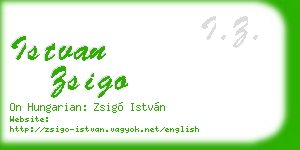 istvan zsigo business card